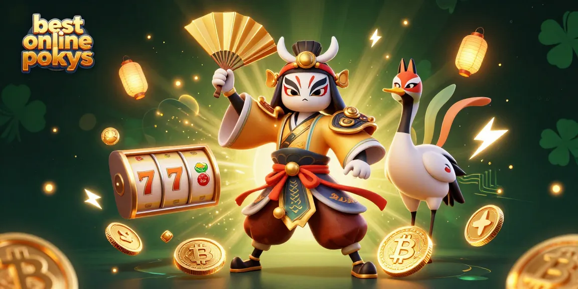 Spin the best online pokies with luck and strategy in this vibrant 3D illustration.
